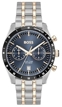 BOSS Analogue Multifunction Quartz Watch for Men TOURMASTER Collection - Available with Stainless Steel or Leather Bracelet
