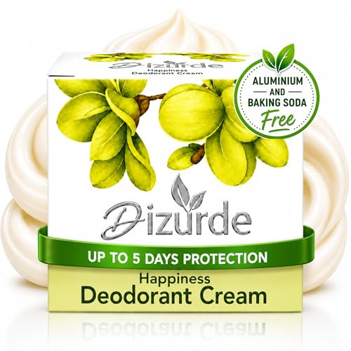 Crème Déodorante Naturelle Antitranspirante pour Hommes et Femmes | Déodorant Sans Aluminium pour Peaux Sensibles | Protection Longue Durée, Sans Traces