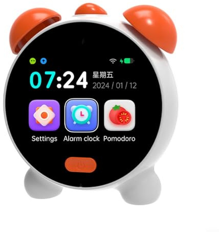 ZiStarlilife Smart AI Alarm Clock For Children, Interactive English Learning Tool With 50+ Alarms, HIFI Speaker, Sleep Sounds & Night Light, Time Manager For Kids Bedtime