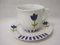 Taza Y Plato TE 200ML Porcelana Porcelana Rayas Azul TULIPAN Azul