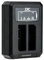 JJC Caricabatteria Doppio USB per Fujifilm FinePix X100T, X100S, X100, X30, X-S1, Finepix F31fd, Real 3D W1 Cameras, Ricoh GXR Fotocamera Digitale Sostituisce Fujifilm NP-95 Ricoh DB-90