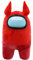 Plüschtiere Offizielles Produkt von Among Us - Farbe Teufel Rot- Super Soft Qualität