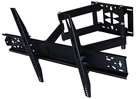 TV Fernseher Wandhalter Wandhalterung schwenkbar neigbar 39-65 Zoll (58-140cm) LED LCD Plasma Flach &Curved oder Monitor bis 40Kg, max.VESA 400x400mm (TV Wandhalter Schwarz RAL9005)