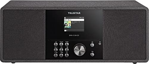 Telestar DIRA S 24 CD - DAB+ Digitalradio mit CD-Player (Stereo Radio, UKW/DAB/DAB+, CD Player, Bluetooth 5.1, USB Recording & Mediaplayer, DSP Sound) Schwarz