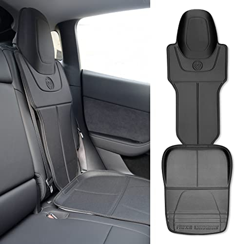 Prince Lionheart Tesla Car Seat Protector | 2-Stage Seatsaver Designed for Tesla Models S, 3, X & Y Waterproof for Kids Car Seat | Black