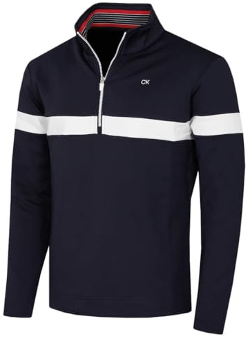 Calvin Klein Mens 2026 Scale CK Insul-Lite 1/2 Zip Golf Sweater