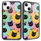 MAYCARI Funny Cat Sunflower Pattern Compatible with iPhone 13 mini Case for Women Girls, Hard Back Cover with Cute Animal and Nature Design Soft TPU Bumper Protective Phone Case