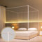 Beyeutao Betthimmel Rahmen Super King Weiß Vier Poster Bettrahmen Vier Poster Bettvorhänge Rahmen 4 Poster Moskitonetz Rahmen für Bett Spielzelt Rahmen Outdoor oder Indoor