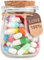 KBFUSHI Capsule Letters Message in a Glass Bottle for Valentine's Day, Birthday,Thanksgiving, Christmas,Long Distance Relationship Gift for Boyfriend,Girlfriend. (Heart with wings 60PCS)