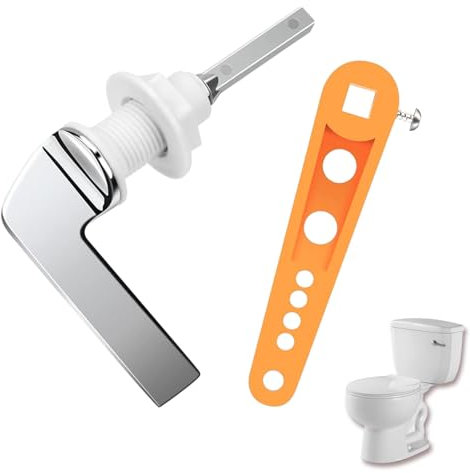 Toilet Handle Replacement Cistern Lever Handle for Toilet Wc Cistern Tank Toilet Flush Handle Replacement Toilet Flush Handle Split Toilet Handle Replacement Flush Lever Kit