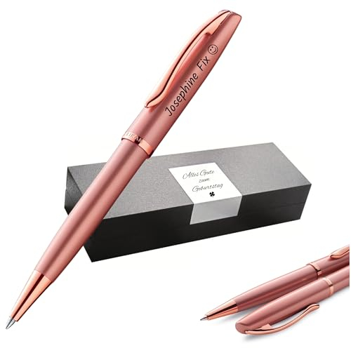 Pelikan Jazz® Noble Elegance K36 Kugelschreiber mit Gravur Geschenk - einzigartige Stifte mit Namen - personalisierte Geschenke - Kugelschreiber personalisiert (Pink Rose)