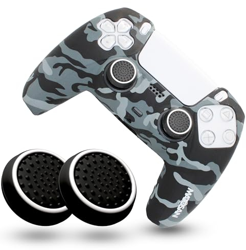 MatoSan® Silikonhülle für Controller – Rutschfester Grip Skin – Kompatibel mit PS5 Controller – Anti-Rutsch Cover inkl. Thumbstick Kappen – Schutzhülle Zubehör für Gaming Controller