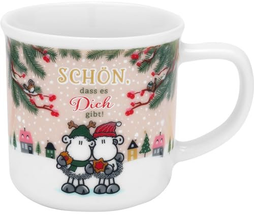 Sheepworld Tasse in Geschenkbox Gibt | Kaffeetasse aus Porzellan, 35 cl, Höhe 8,5 cm, Tasse mit Spruch, in Geschenk-Banderole | Geschenk Weihnachten, Wintertasse | 51136
