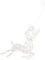Garneck Decorazione Natalizia Trasparente Forma Di Renna Con Nastro Per Addobbi Ornamenti Per Albero Di Natale e Feste Per Diy e Decorazioni Festive