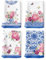 Arquiel Lot de 4 Torchons de Cuisine Porcelaine Bleue Et Blanche Décoratif Essuie Main Absorbante 100% Coton Fleur Torchon Vaisselle Saisonnier Cadeaux pour Crémaillère et Cuisine 48 cm x 70 cm