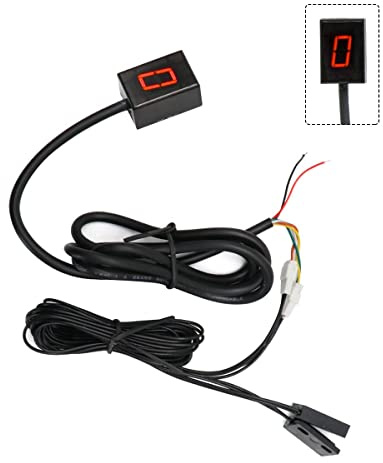 HRTLSS Indicateur Changement Vitesse Moto Indicateur De Vitesse Numérique Universel À Aimant Puissant Et Ultra Fin pour Moto Capteur De Levier De Vitesse À 6 Vitesses