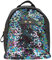Depesche 10357 - Rucksack mit Pailletten Trend Love, schwarz