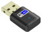 OcioDual 600Mbps WiFi Adapter 2.4GHz 5G USB 2.0 Dual Band Antenne WLAN Empfänger Stick Netzwerk Dongle für PC Laptop Schwarz