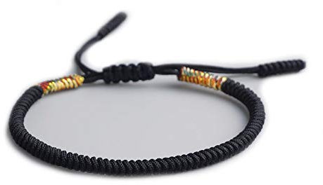 EXINOX - Bracelet tibétain nœud - Homme Femme - Bracelet Bouddhiste Traditionnel, One Size, One Size