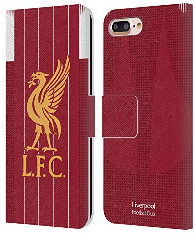 Head Case Designs Officially Licensed Liverpool Football Club Home 2019/20 Kit Leather Book Wallet Case Cover Compatible With Apple iPhone 7 Plus/iPhone 8 Plus