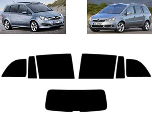Passgenaue Tönungsfolie für-Opel Zafira B 5-Türen 2006-2011 Heck/Seitenscheiben (20% Schwarz)