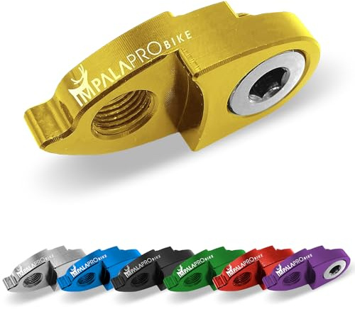 IMPALAPRO BIKE Rear Derailleur Hanger Extender - Shimano Derailleur Hanger - Carrera Gear Hanger - Rear Derailleur Extender - Bike Derailleur Hanger - High Durability and Compatibility (Gold)
