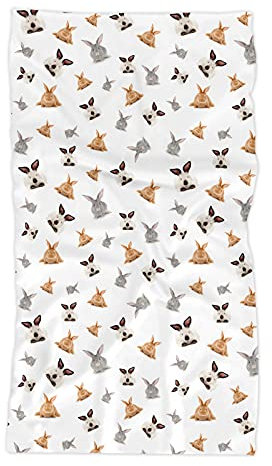 Merchandise for Fans Multifunktionstuch | Schlauchschal | Bandana | Halstuch Fotodruck Damen, Herren, Kinder | Motiv: Kaninchen 02