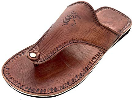 LaRocco Ledersandalen Zehentrenner Echtleder Sandalen 28.a.b. (41, Cognacfarben)