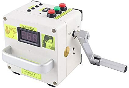 Piccolo generatore portatile a manovella, 220 V, per esterni, multifunzione, alimentatore di emergenza, generatore manuale, per cellulare, computer, ricarica di emergenza con spina USB