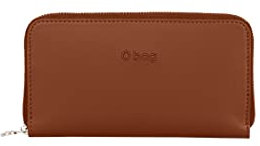 O bag - Brieftasche wally in gummiertem gewebe und synthetischem stoff für damen
