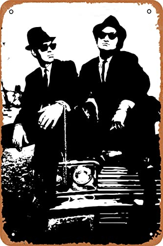 The Blues Brothers Poster Band Metallschild Vintage Blechschild für Wandkunst Dekor personalisierte Geschenke 20,3 x 30,5 cm