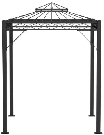 ELEO Pavillon Bolzano, schwarz, 2x2m, pulverbeschichtet