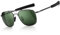 SUNGAIT Herren Militär Sonnenbrille Polarisierte Pilot Style - Bajonett-Tempel(Gunmetal-Rahmen/Dunkelgrüne Linse) SGT285QKML-DE