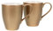 CreaTable, 25847, Serie GOLDEN DAYS weiss, 2-teiliges Geschirrset, Becherset aus Steinzeug, spülmaschinen- und mikrowellengeeignet, Qualitätsproduktion