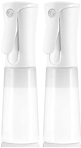 SAMURAI Z1 Mini Continuous Spray Bottle, 3.4 fl oz (100 ml) Portable, Locking Function, Continuous Mist, Ultra Fine Particles, Travel & More (Matte Translucent 2 Pieces)
