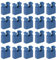eMagTech 200 Stück 2-Terminal Open Top Jumper Cap 2,54 mm Standard Computer Jumper Cap Connector Zubehör für Festplatten Leiterplatte Blau