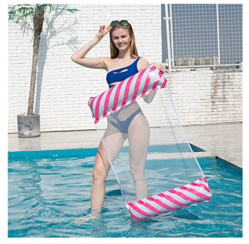 Détendez-Vous dans Le Luxe avec Un Matelas hamac à Eau Gonflable pour la Plage et la Piscine BlissA Rose