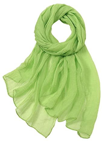 Dorjuli Damen Schal Stola Halstuch Sommerschals- Einfarbig Schal Eleganter Boho Schulter-Tuch Schals für Frauen Leichter Seidenschals Damen eide Leicht Seidentuch Bandana
