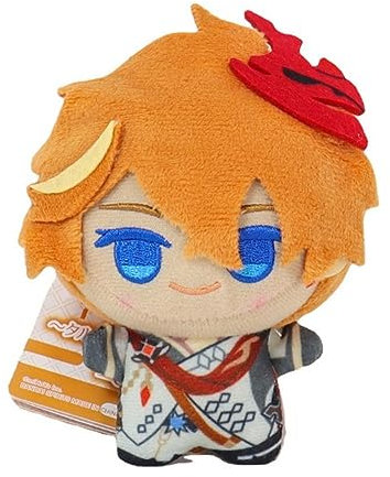 MayDee Genshin Figur Plüschtiere 10cm, Anime Figure Puppen Fans Kinder Geschenke Zimmer Party Dekoration, Genshin Plush Weiche Stoffpuppe (Tartaglia)