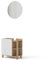 Vicco Conjunto de Muebles de baño Karen, Sonoma/Blanco, 2 Piezas