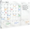 MAKELLO Whiteboard Calendar for Wall, Acrylic Weekly and Monthly Planner for Office, School, Home, Bedroom, Kitchen, 4 Pens, Pen Holder, Wall Mounted Screws, 80x60cm