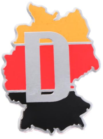 PACKOVE Deutschlandkarte Deutschland Autoplakette Deutschland Auto Aufkleber Autoaufkleber Deutschland Auto Aufkleber Dekoration Nationaler Autoaufkleber Vereinigte Staaten Wagen