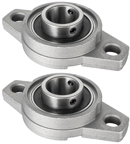 KCNOFNC 2 Stück Stehlager 20mm Innendurchmesser, kugelgelagertes Flanschgehäuse,Lagerbock mit Kugellager, Gehäuselager, Lager Gehäuse