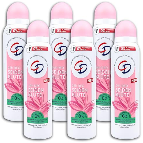 6 er Pack CD 24h Deospray Seidenblüte Deo Deodorant 6 x 150 ml