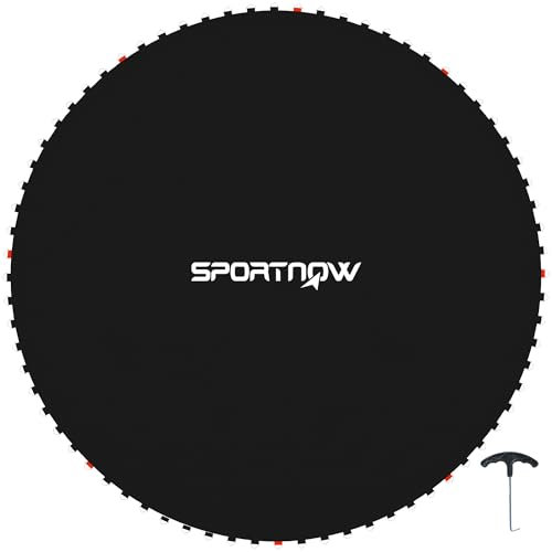 SPORTNOW Tapis de Rechange pour Trampoline Tapis de Saut de Remplacement, Compatible Trampoline Ø 3 m et Ressorts de 14 cm, avec Outil de Traction à Ressort et 54 Crochets en V (Ressort Non Inclus)