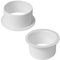 Lot de 2 raccords de tuyau en plastique de 12,5 cm - Bride droite - Pour système de chauffage, refroidissement, ventilation (125 mm)
