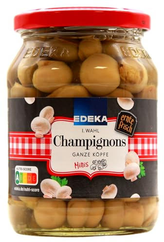 Edeka Champignons ganze Köpfe Minis 1. Wahl, 12er Pack (12 x 200g)