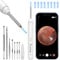 VITCOCO Otoscopio, 1920P 3,5mm Pulizia Orecchie, Pulisci Orecchie con 6 Luci LED, Orecchio Pulito per iPhone iPad e Android(Bianco)