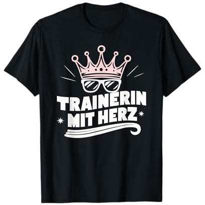 Trainerin mit Herz - Fitness Tanz Fußball Abschied T-Shirt
