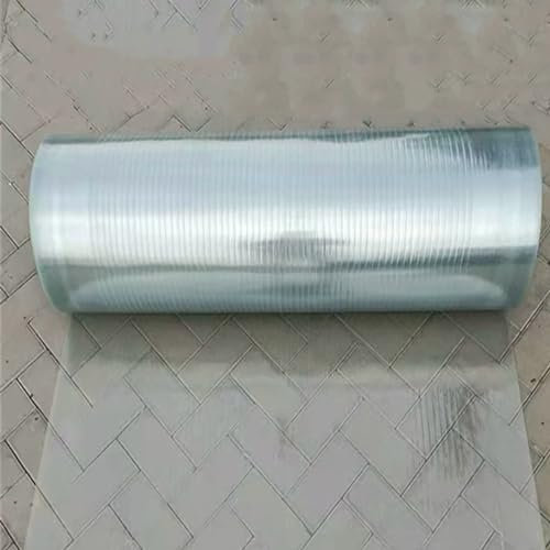 Planchas Transparentes Tejados,0,8mm Placas de Policarbonato para Techos,Panel Aislamiento Fibra de Vidrio,Marquesinas Exterior Terraza Jardín,Puerta Toldo,Fácil de Cortar (0,5m x 13m)